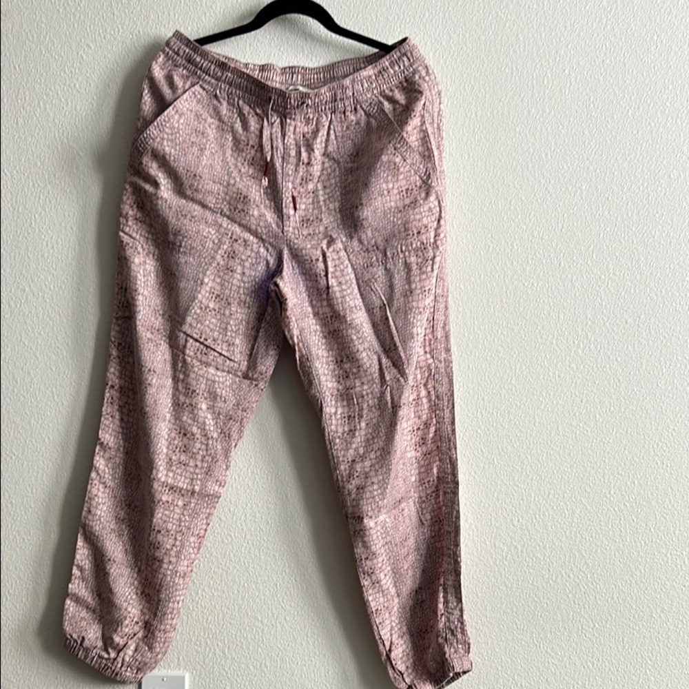 Anthropologie Pink Track Pants